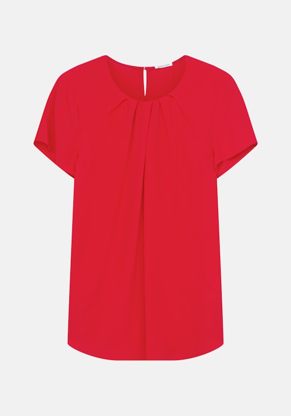 Regular fit Shirtbluse Uni in Rot | Seidensticker Onlineshop