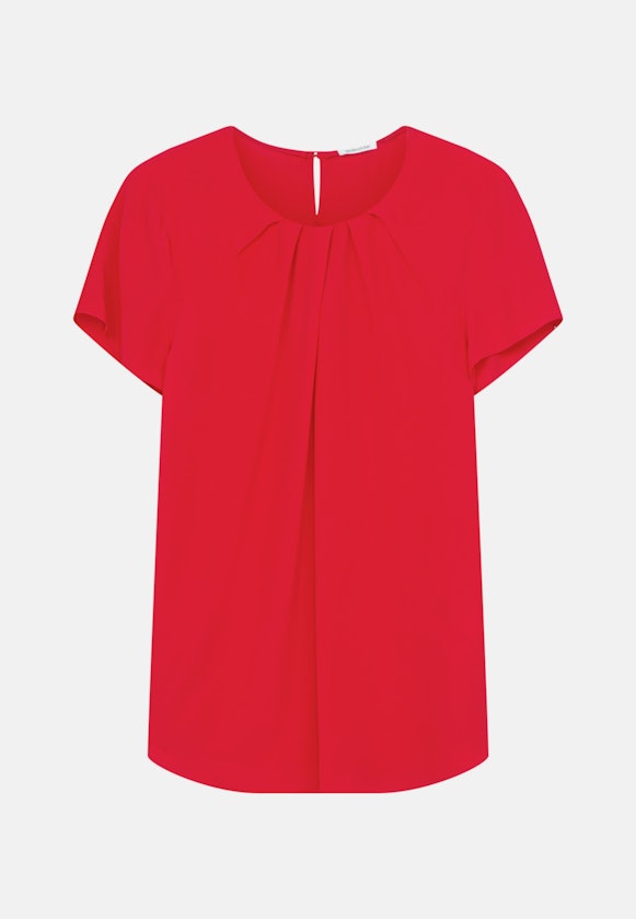 Regular fit Shirtbluse Uni in Rot |  Seidensticker Onlineshop