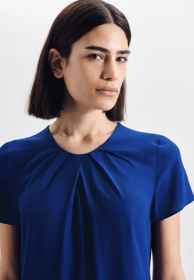 Shirt Blouse Uni in Light Blue |  Seidensticker Onlineshop