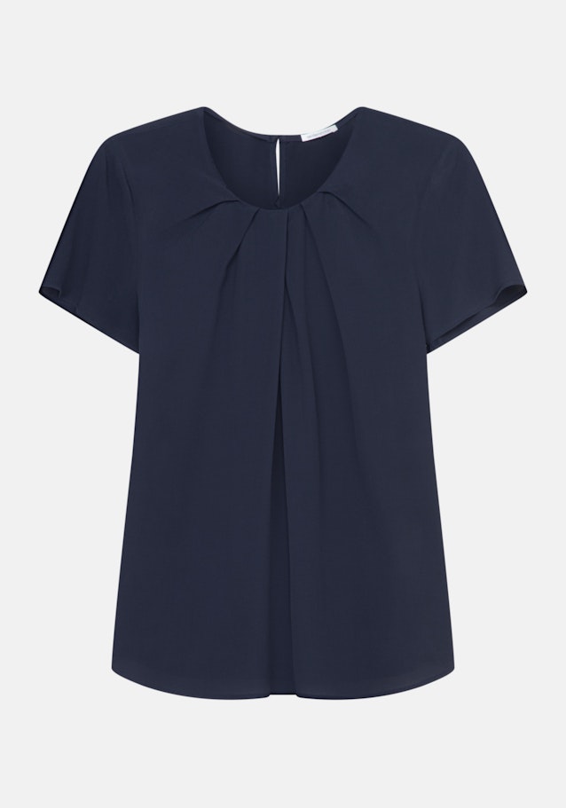 Regular fit Shirtbluse Uni in Dunkelblau | Seidensticker Onlineshop