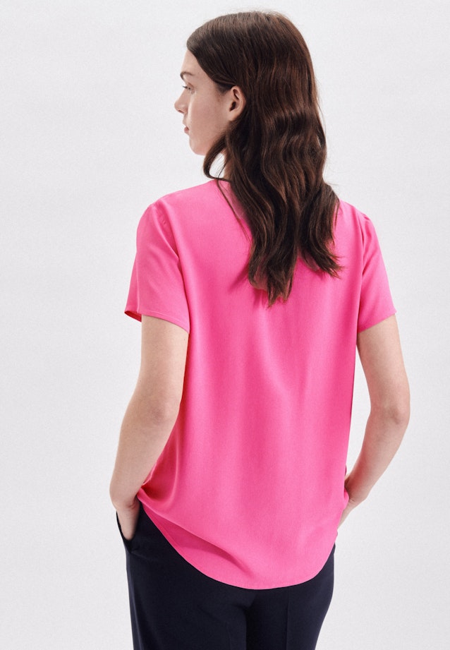 Regular fit Shirtbluse Uni in Rosa/Pink |  Seidensticker Onlineshop