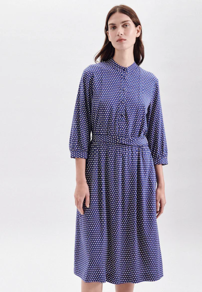 Robe A Pois in Bleu Moyen |  Seidensticker Onlineshop