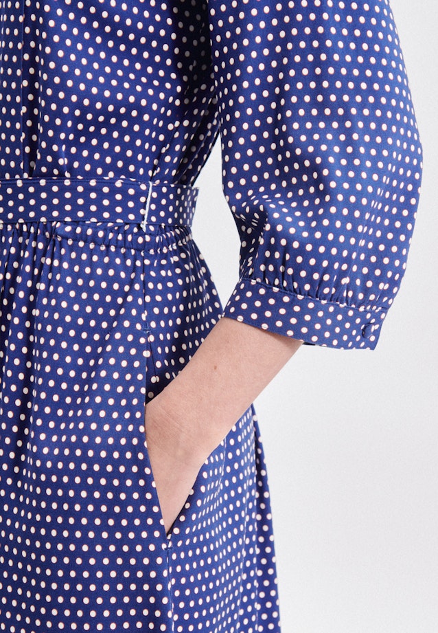 Twill Midi Kleid in Mittelblau |  Seidensticker Onlineshop