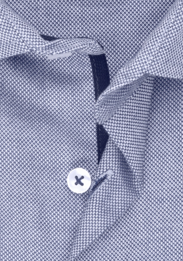 Non-iron Structure Business Shirt in Slim with Kent-Collar in Medium Blue |  Seidensticker Onlineshop