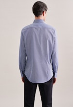Slim Business Hemd Struktur in Mittelblau |  Seidensticker Onlineshop