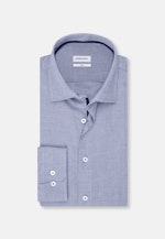 Slim Business Hemd Struktur in Mittelblau |  Seidensticker Onlineshop