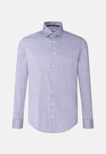 Slim Business Hemd Struktur in Mittelblau |  Seidensticker Onlineshop