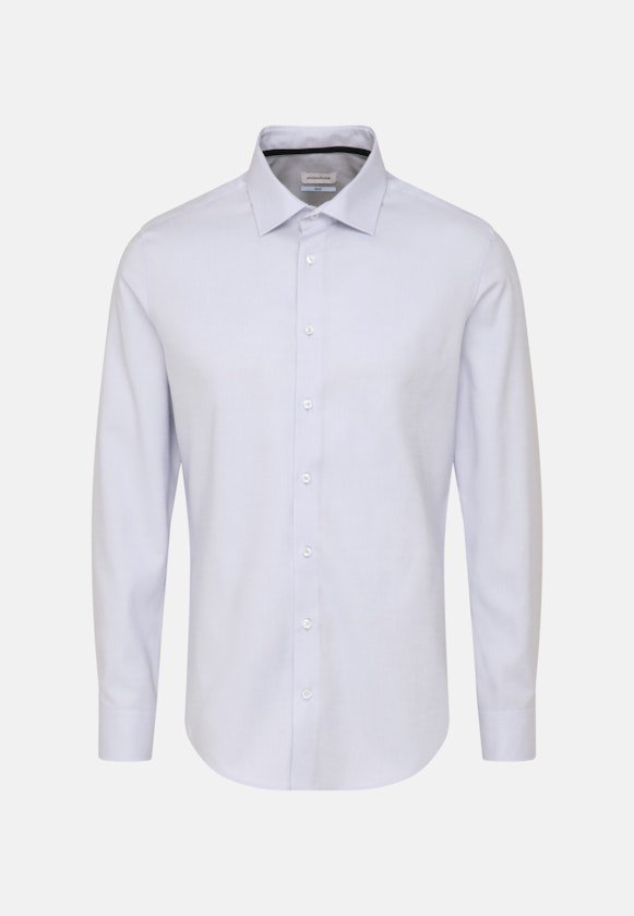 Chemise Business Slim Structuré Col Kent in Bleu Clair |  Seidensticker Onlineshop