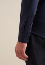 Slim Business shirt Structure in Dark Blue |  Seidensticker Onlineshop