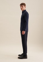 Slim Business shirt Structure in Dark Blue |  Seidensticker Onlineshop