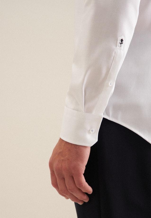 Slim Business shirt Structure in White |  Seidensticker Onlineshop