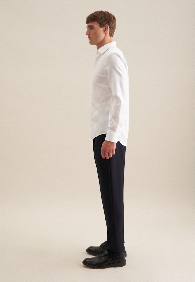 Slim Business shirt Structure in White |  Seidensticker Onlineshop