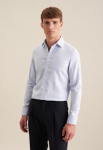 Slim Business Hemd Struktur in Hellblau |  Seidensticker Onlineshop