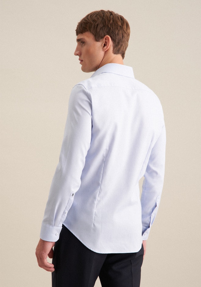 Slim Business Hemd Struktur in Hellblau | Seidensticker Onlineshop
