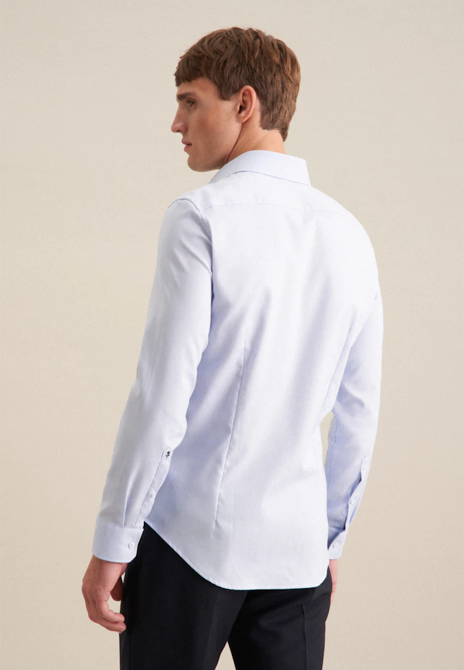 Slim Business Hemd Struktur in Hellblau | Seidensticker Onlineshop