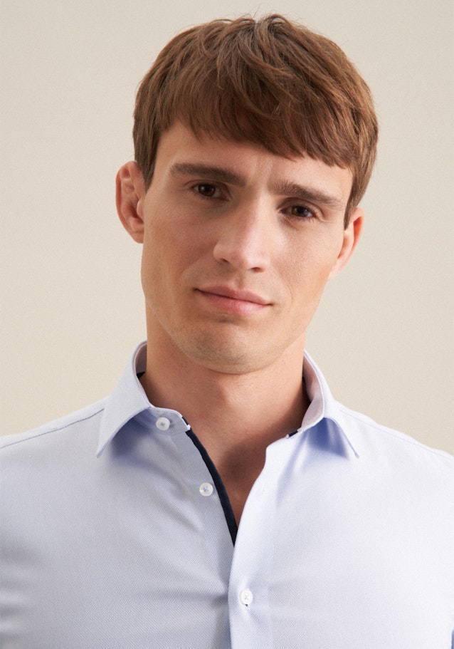 Slim Business Hemd Structure in Bleu Clair | Seidensticker Onlineshop