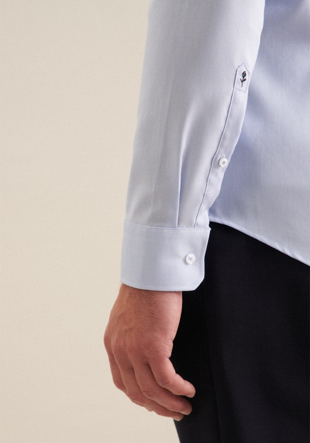 Slim Business Hemd Structure in Bleu Clair | Seidensticker Onlineshop