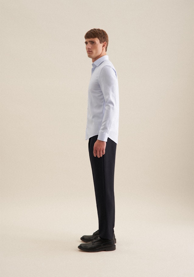 Slim Business Hemd Structure in Bleu Clair | Seidensticker Onlineshop