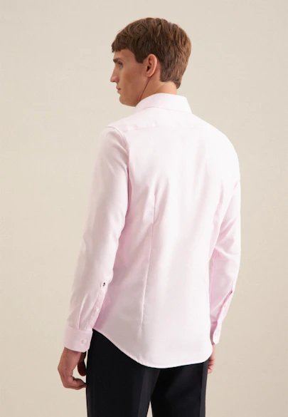 Slim Business Hemd Struktur in Rosa |  Seidensticker Onlineshop