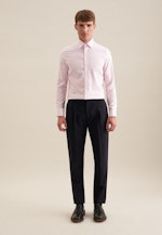 Slim Business Hemd Struktur in Rosa |  Seidensticker Onlineshop