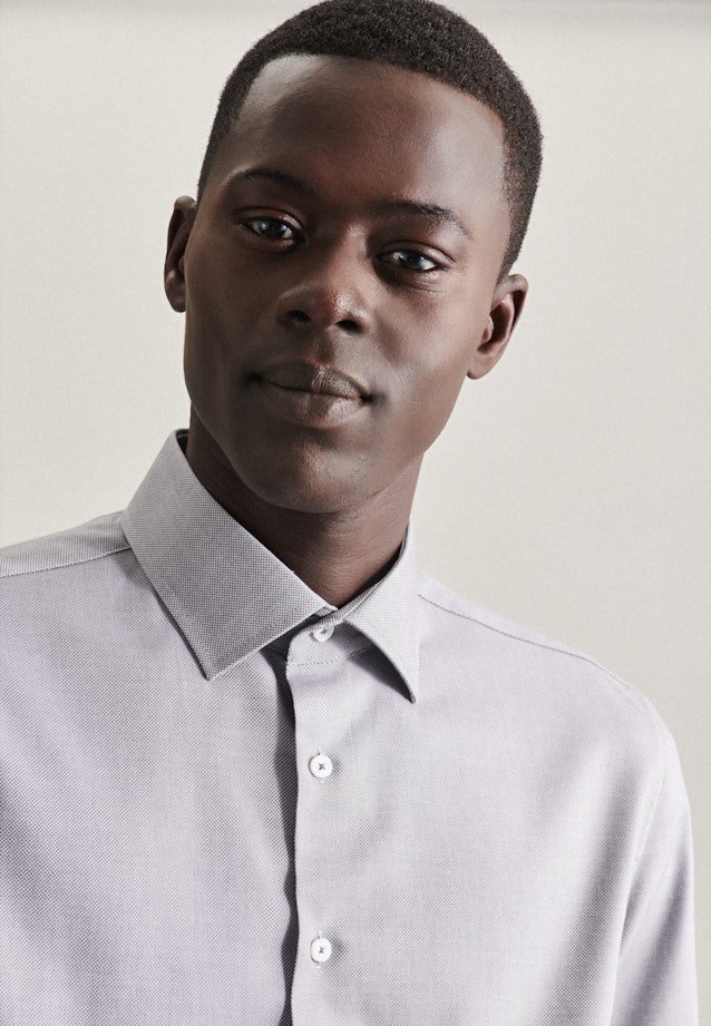 Slim Business shirt Structure in Grey |  Seidensticker Onlineshop