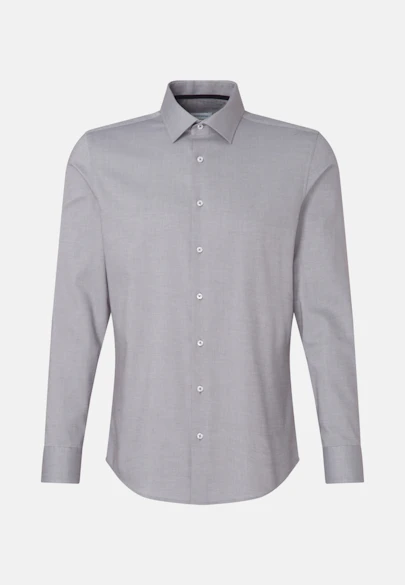 Slim Business shirt Structure in Grey |  Seidensticker Onlineshop