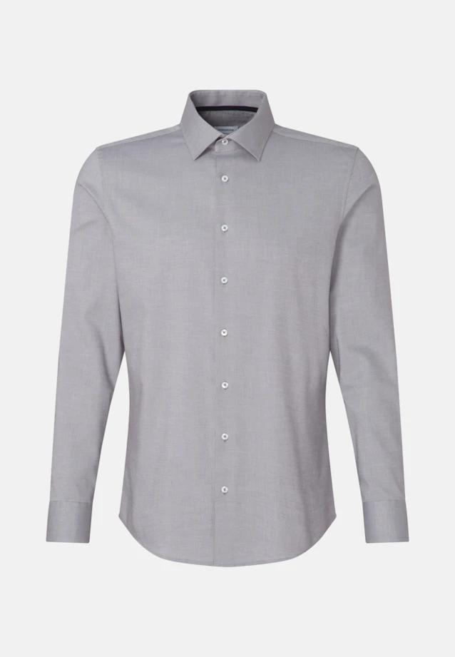 Slim Business Hemd Struktur in Grau |  Seidensticker Onlineshop