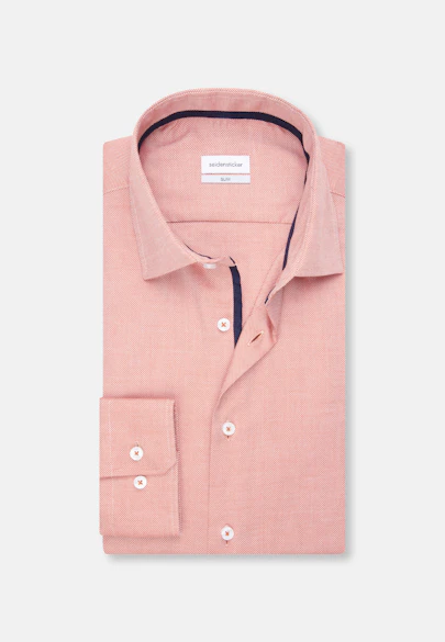 Slim Business shirt Structure in Orange |  Seidensticker Onlineshop