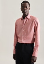 Non-iron Structure Business Shirt in Slim with Kent-Collar in Orange |  Seidensticker Onlineshop