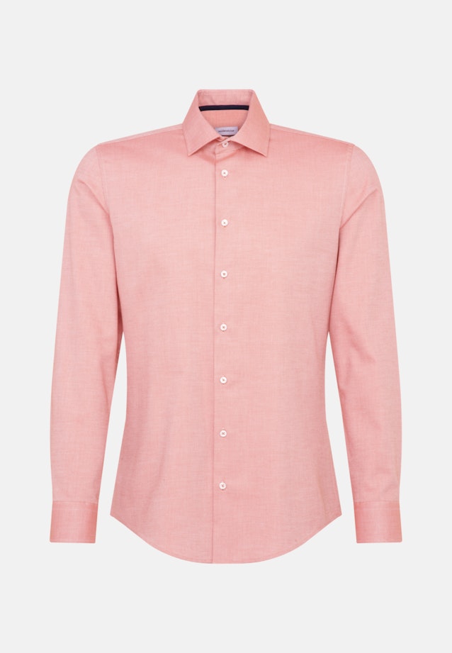 Non-iron Structure Business Shirt in Slim with Kent-Collar in Orange |  Seidensticker Onlineshop