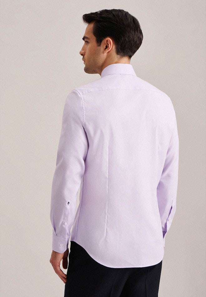 Non-iron Structure Business Shirt in Slim with Kent-Collar in Purple | Seidensticker online shop