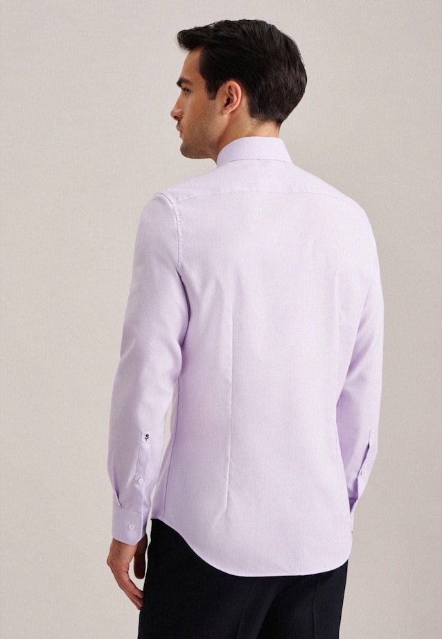 Chemise Business Slim Structuré Col Kent in Lilas |  Seidensticker Onlineshop