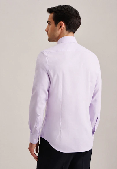 Slim Business Hemd Struktur in Lila |  Seidensticker Onlineshop