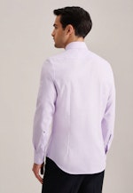 Slim Business Hemd Struktur in Lila |  Seidensticker Onlineshop