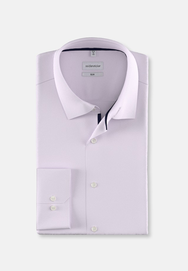 Slim Business shirt Structure in Purple |  Seidensticker Onlineshop