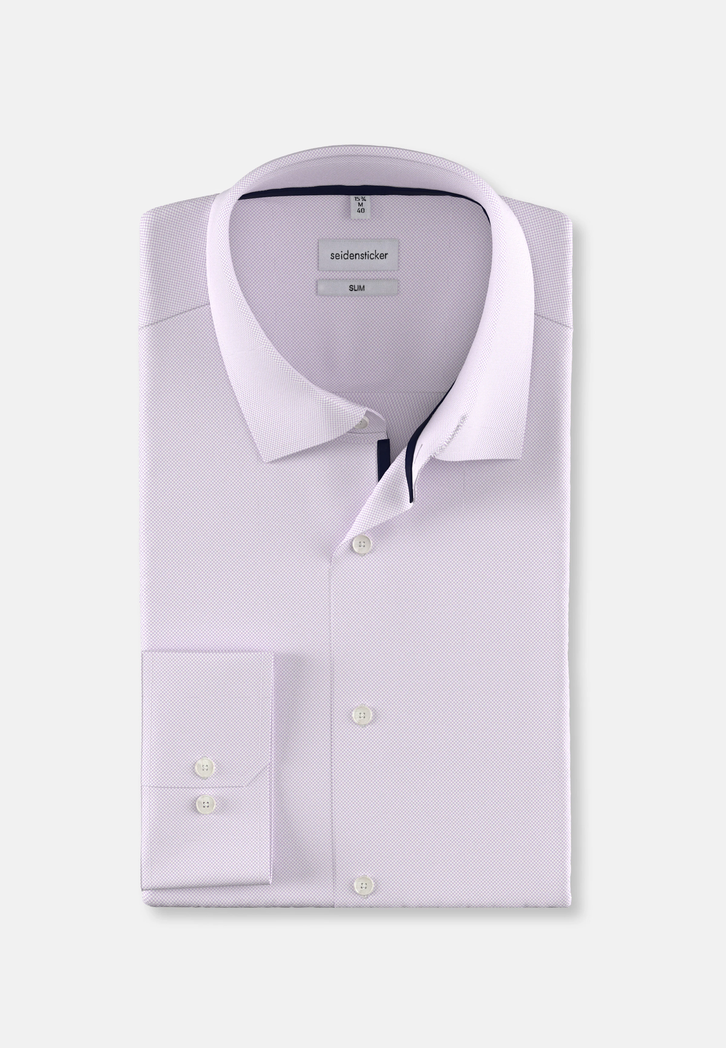Men Slim Business shirt Structure purple | Seidensticker Men Slim Business shirt Structure purple | Seidensticker