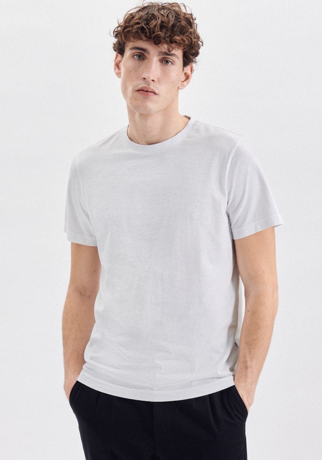 T-Shirt Regular Manche Courte in Blanc |  Seidensticker Onlineshop