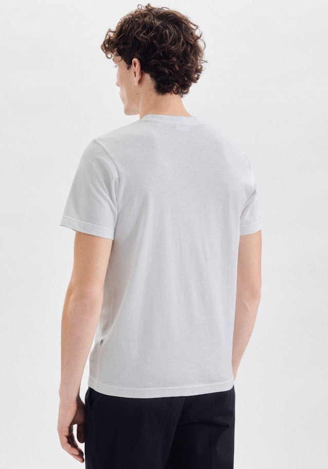 T-Shirt Regular Manche Courte in Blanc |  Seidensticker Onlineshop