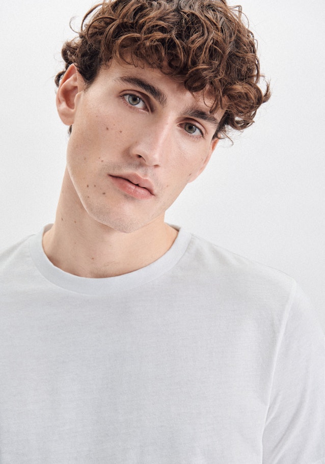T-Shirt Regular Manche Courte in Blanc |  Seidensticker Onlineshop