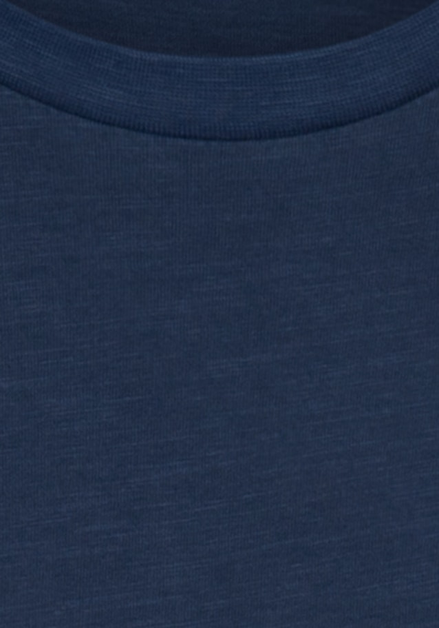 Ronde Hals T-Shirt in Middelmatig Blauw |  Seidensticker Onlineshop