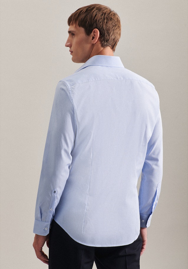 Non-iron Poplin Business Shirt in Shaped with Kent-Collar in Light Blue | Seidensticker Onlineshop