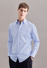 Chemise Business Shaped Popeline Col Kent in Bleu Clair |  Seidensticker Onlineshop