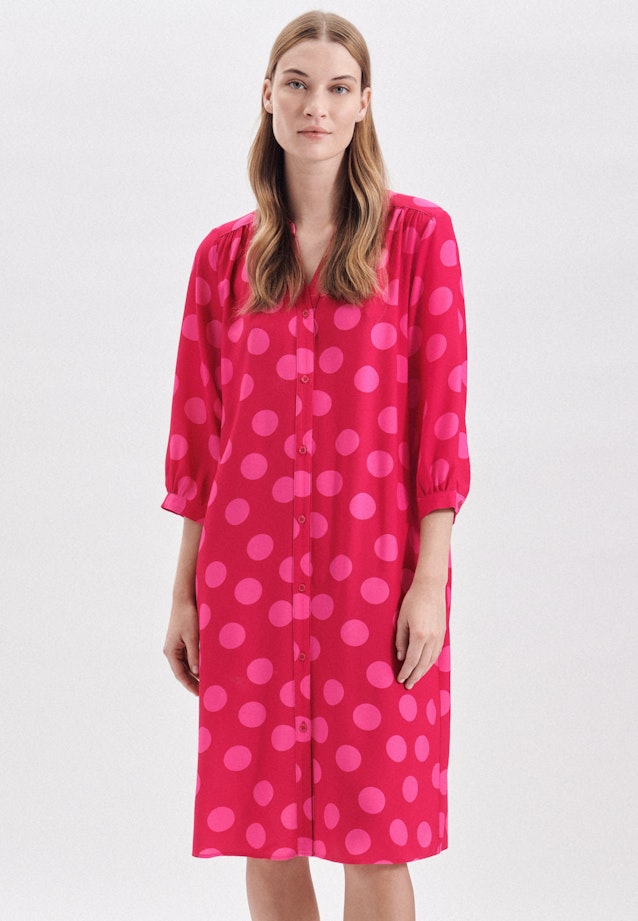 V-Neck Kleid Regular in Rosa/Pink |  Seidensticker Onlineshop
