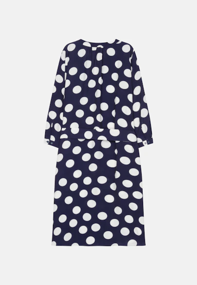 Robe A Pois in Bleu Moyen |  Seidensticker Onlineshop
