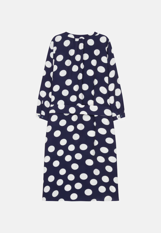 Kleid Punkte in Mittelblau |  Seidensticker Onlineshop
