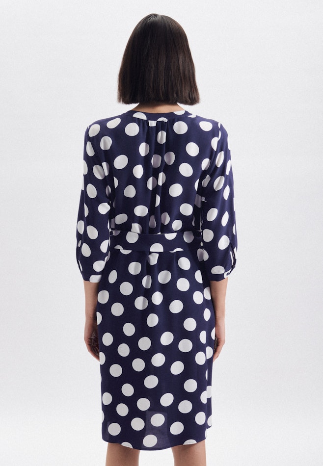 V-Neck Dress in Medium Blue | Seidensticker online shop