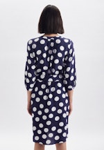 V-Neck Dress in Medium Blue |  Seidensticker Onlineshop