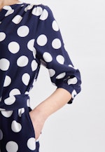 V-Neck Dress in Medium Blue |  Seidensticker Onlineshop