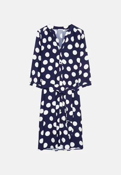 Robe A Pois in Bleu Moyen |  Seidensticker Onlineshop