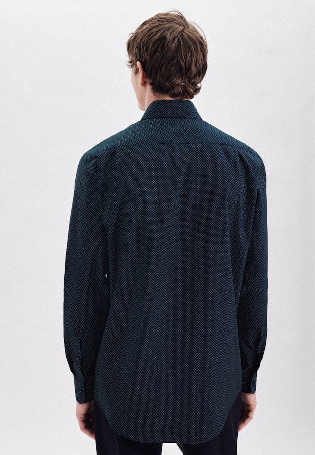 Business Shirt in Regular with Kent-Collar in Dark Blue | Seidensticker Onlineshop